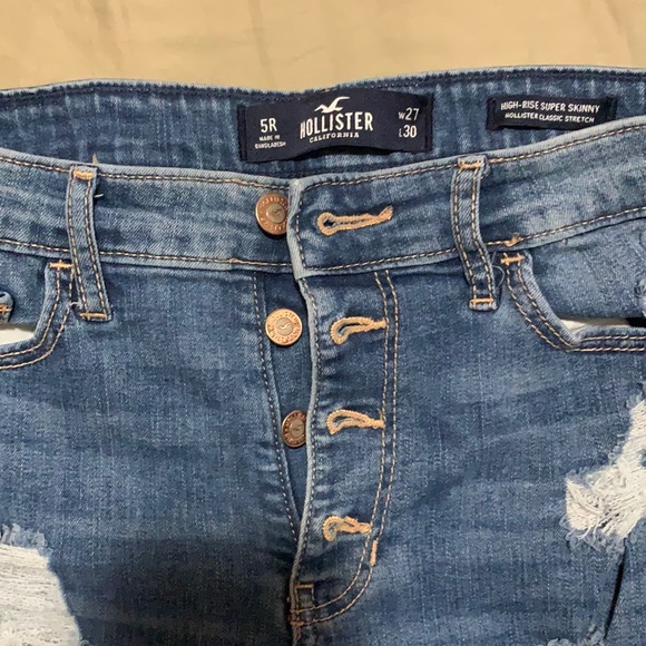 High waisted distressed skinny Jean - Picture 2 of 3